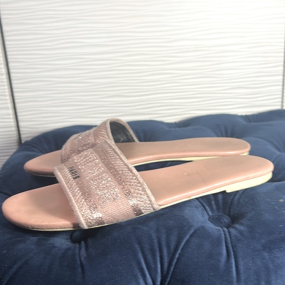 Dior Shimmery Blush Sandals, Sz 41 fits US 9-9.5 - Picture 2 of 4